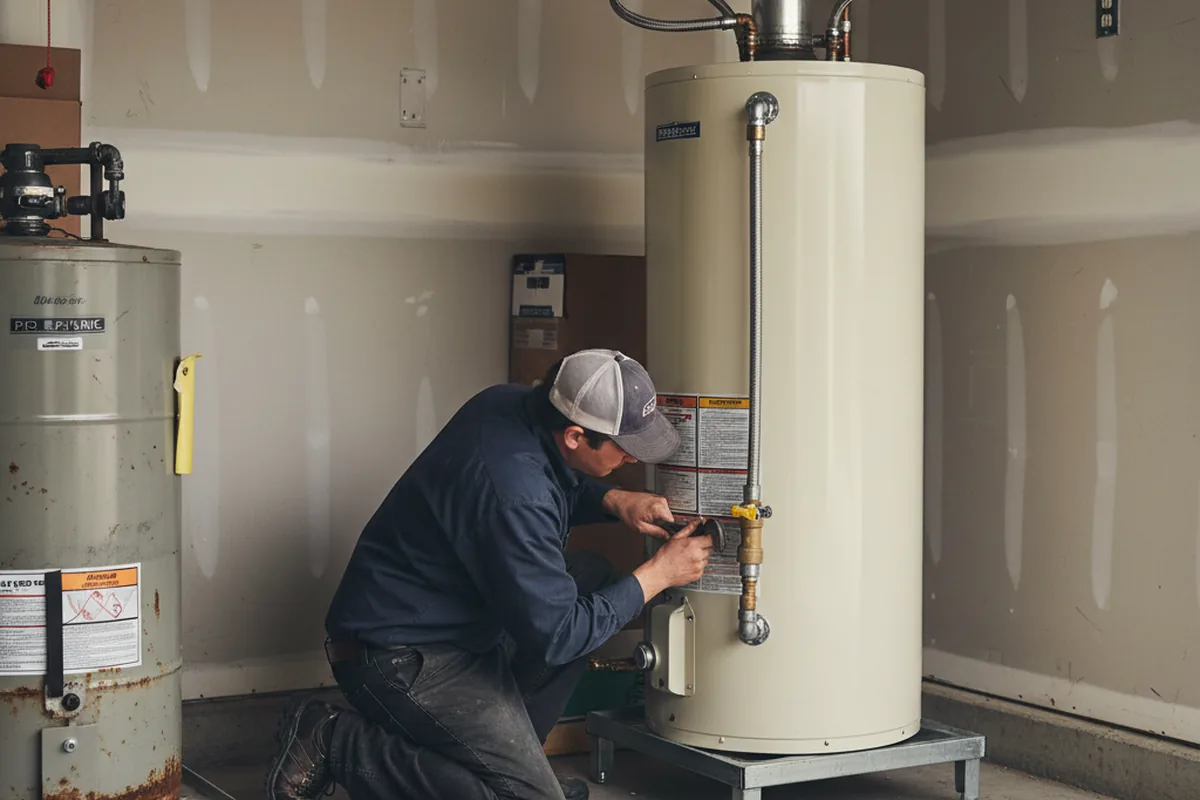Water heater and shutoff valve replacement in Ludlow Falls